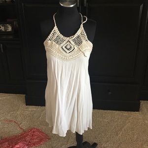 Cream halter dress